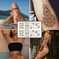 thumbnail image 5 of 8 hojas de pegatinas de tatuajes temporales, tatuajes temporales para mujeres y niñas, fiestas de disfraces de bailarina, 5 of 5