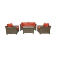 thumbnail image 3 of TK Classics Monterey Wicker 5 Piece Patio Conversation Set with Club Chair and 2 Sets of Cushion Covers, 3 of 8