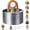 Silver, variant on High-Power Portable Mini Outdoor Spirit Burner & Alcohol Stove,Windproof Lightweight Backpacking Stove for Camping, Hiking & Bushcraft, Rapid Heating Outdoor Cooking Gear for Picnic, Coffee, Tea