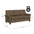 thumbnail image 6 of Hillsdale Furniture Barroway Upholstered Sofa, Antique Brown, 6 of 10