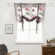 thumbnail image 4 of Cortina de ventana romana con flor de peonía transparente para cocina, cenefa, cortinas de gasa semitransparentes, tratamiento de ventana Advancent JJ23234-02, 4 of 6