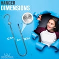 thumbnail image 2 of Gyrlie Cup TWISTED SISTER 360 Rotating Bra Hanger Organizer. Space Saving Closet Hangers 30+ Bras Easy on Easy Off. Belt Scarf Vertical Anti-Rust Storage, Laundry Bathroom or Lingerie Drawer Organizer, 2 of 5