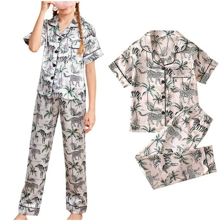 

Leutsin Independence Day Toddler Baby Girls Printed Outfit Tops T-Shirt & Skirt Dress Pants Summer Two Piece Clothes Set（6-13 Years）
