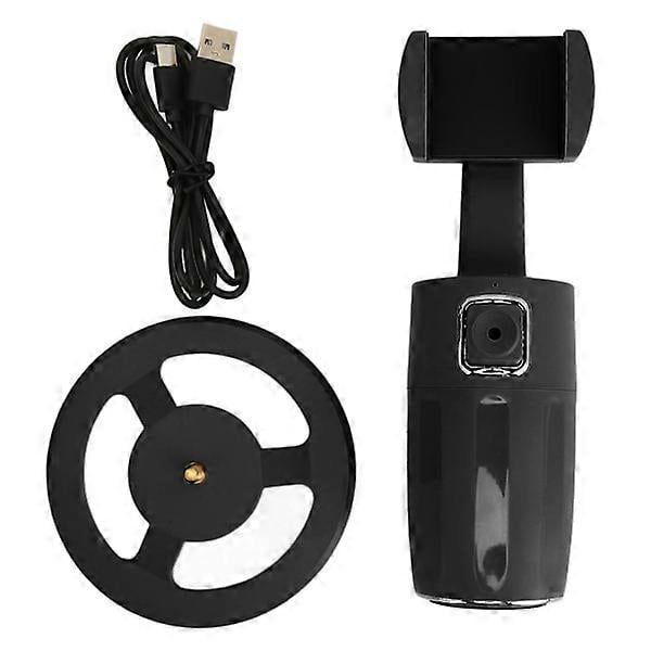 Automatic Face Tracking Tripod 360 Degree Rotation Smart Shooting Phone Tracking Holder for Live Vlog Streaming Video Black