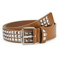 thumbnail image 3 of Youkk Ceinture en Métal Rivetée pour Femmes Premium Polyvalente Cadeau Unique Diverses Tailles Ceinture en Métal Punk à Rivets pour Hommes et Femmes Ceinture Cloutée Blanche 110cm 1Ensemble, 3 of 6