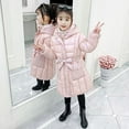 thumbnail image 5 of 2020 Winter Girls Warm Coat Fahion Solid Thicking Long Baby Girl Jackets Parka Kids Outerwear Clothes for 3-12 Years old, 5 of 6
