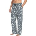thumbnail image 3 of Mens Pajama Pants - Soft Sleep & Lounge Pants for Men, Cute Poodle Dog Dachshund Cuteness Casual PJ Bottoms Pants with Pockets, 3 of 5