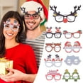 thumbnail image 5 of AQITTI Christmas Glasses Glitter Holiday Party Glasses Frames Christmas Decoration Accessories Costume Eyeglasses for Christmas Parties Holiday Favors (One Size Fits All,9Pc), 5 of 9