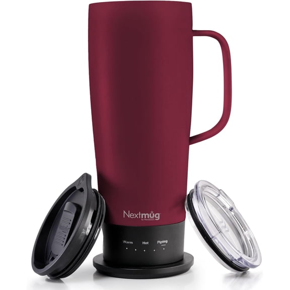 Ultra - Temperature-Controlled, Self-Heating Travel Mug (Burgundy - 24 oz.)