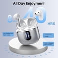thumbnail image 3 of Auriculares Inalámbricos Cillso Bluetooth 5.4 con 40H de Reproducción IP7 Plata, 3 of 7