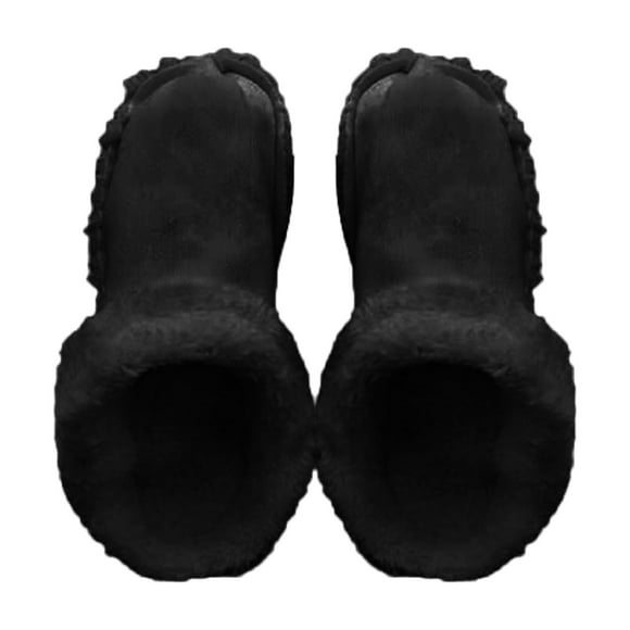 LILELIS Clog Insoles for Clogs Replacement Winter Insert Shoe Liners Sole Soft Warm Removable Furry Liners Slippers Fleece Shoe Inner for Outdoor Indoor Unisex Black G