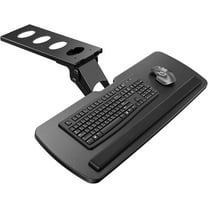 Under-desk keyboard tray, 360-degree adjustable ergonomic sliding keyboard and mouse tray