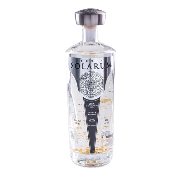 Paquete de 3 Tequila Solarum Blanco 24K 750 ml