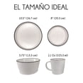 thumbnail image 2 of Red Velvet Vajilla de Cerámica - Set de 16 Piezas para 4 Personas | Platos Llanos, Platos de Postre, Cuencos de Cereal/Sopa y Tazas | Diseño Elegante, Resistente y para Uso Diario, 2 of 7