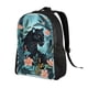 thumbnail image 2 of Balery Black Panther Floral Illustration Mochila - Mochila Estilosa y Duradera para Laptop de 15 Pulgadas con Tela Oxford Impermeable, 2 of 8