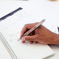thumbnail image 3 of czcpp-S-Gel, Gel Pens, Sleek Metal Barrel, Champagne Body, Medium Point (0.7 mm), Black Ink, 2 Count, 3 of 4