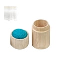 thumbnail image 1 of Luzkey Pin Cushion Pin Case Portable Pin Pad Needle Storage Case Pin Holder for Knitting Embroidery DIY Crafts Quilting Sewing Tools Case with 12 Needle, 1 of 8