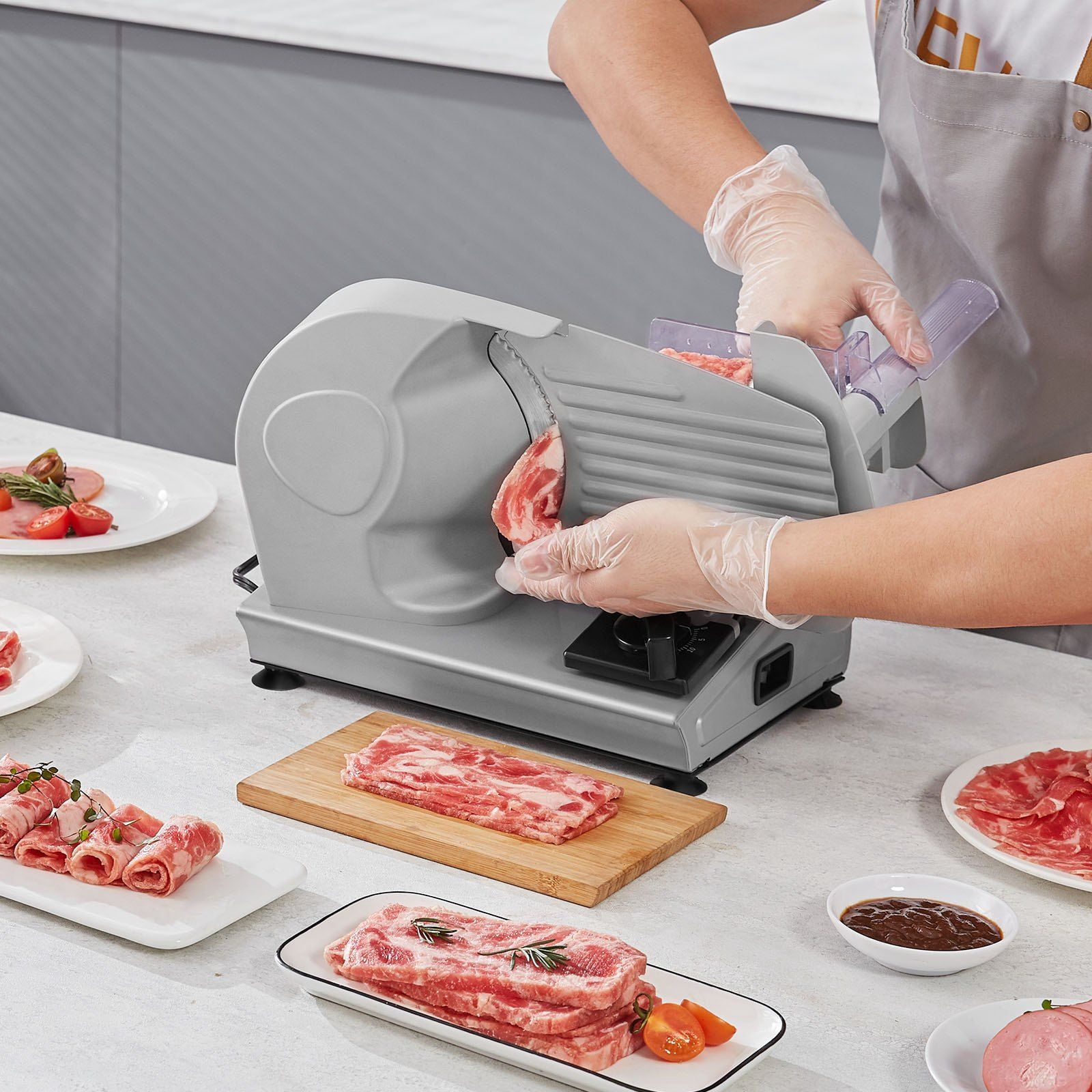 180W Electric Meat Slicer with 7.5