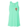 thumbnail image 1 of "Strawberry Tank Top, Chocolate Strawberry, Racerback, Soft Bella Canvas, Strawberry Shirt, Gift For Her, Muscle Tank, Strawberry Lover, Gym, Mint , SMALL", 1 of 1