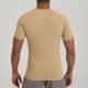 thumbnail image 5 of Tops de Manga Corta de Cuello Alto para las Mujeres Inserto de Hombro de Color Sólido Pullover Deportivo de Alta Elasticidad con Costillas Top de Cuello Redondo, 5 of 7