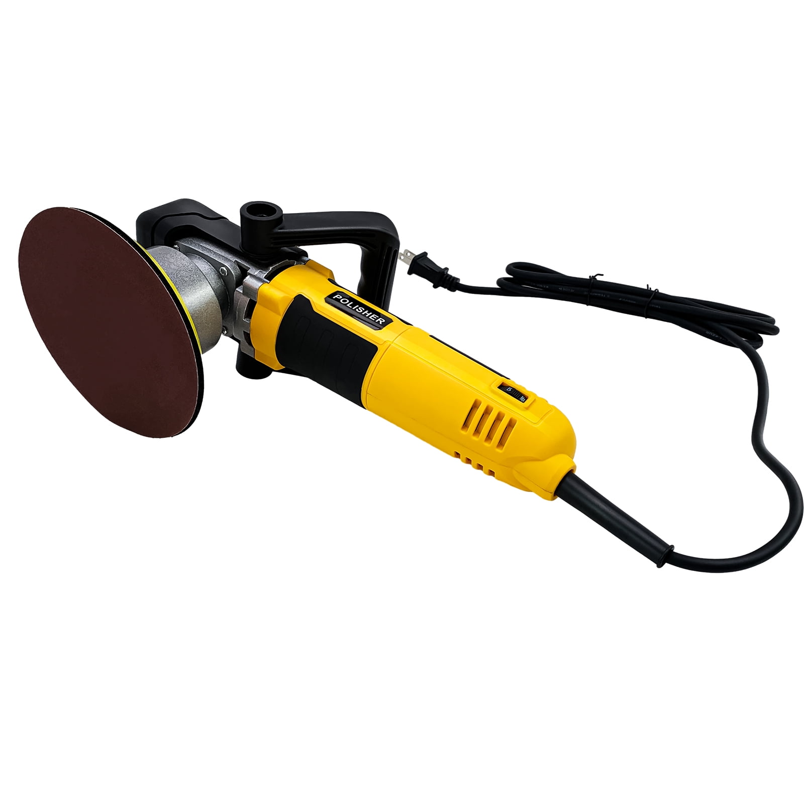iMeshbean 6-Inch 800W Car Polisher, 6 Variable Speed 8mm Dual Action(DA) Random Orbit Car Buffer Polisher Sander with Handle, Car Detailing Waxer Kit, 4600RPM, Sanderpaper for Car Polishing&Waxing