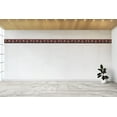thumbnail image 3 of Dundee Deco's Peel and Stick Wallpaper Border - Floral Burgundy Flowers Wall Border Retro Design, 15 ft x 7 in, Self Adhesive, 3 of 6