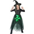 thumbnail image 1 of Wicked Witch Light Up Costume - Girls - S, 1 of 7