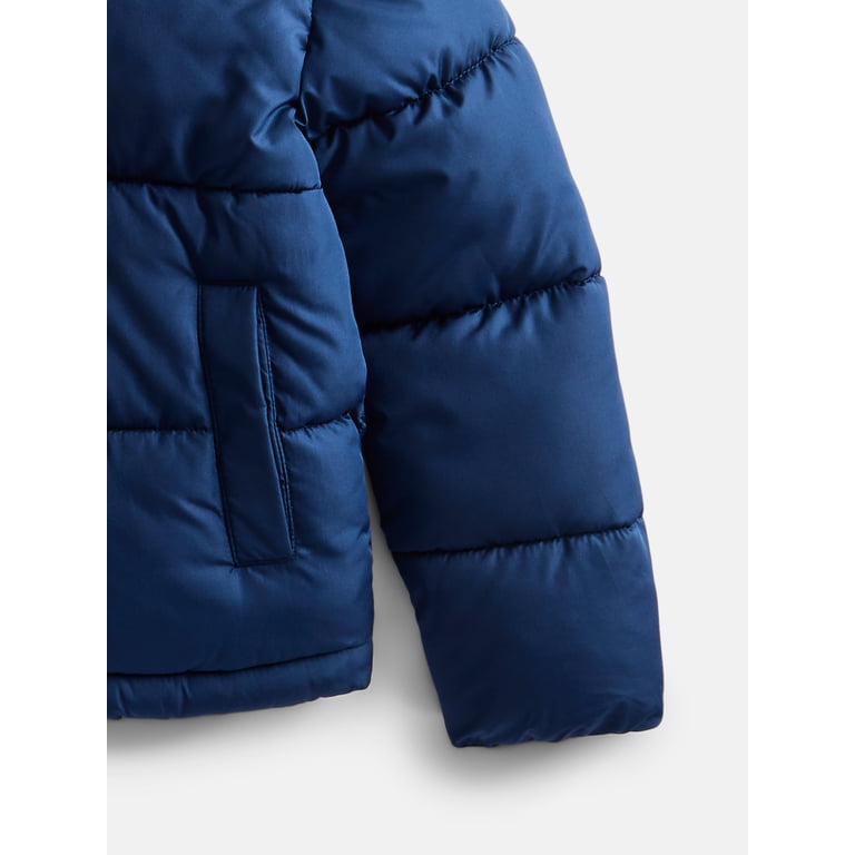 Wonder Nation Boys Heavyweight Quilted Puffer Jacket photo 3