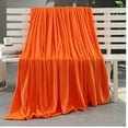 thumbnail image 2 of Discount！Beppter Blanket Throw Blanket for Kids Polyester Throw Blanket 100*65Cm,1Pc Blanket for Sofa, All Season Use Orange, 2 of 2