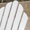 thumbnail image 4 of GDF Studio Cara Outdoor Acacia Wood Folding Adirondack Chair, White, 4 of 10