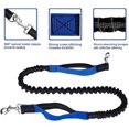 thumbnail image 2 of Huggeg Laisse pour Chien Mains Libres pour Course Marche Entraînement Randonnée, Poignée Double Réfléchissante, Pochette Distributrice de Sacs de Caca, Ceinture Ajustable, Absorbant les Chocs, Idéal pour Moyen à Grand AZ824-1148, 2 of 7