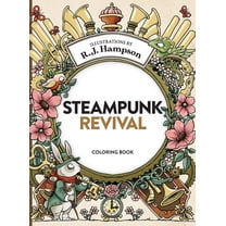 Steampunk Revival Coloring Book, (Hardcover)