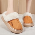 thumbnail image 5 of XIMIN Women's Anti-Slip Sole Fuzzy Slippers Warm House Slippers with Plush Lining Fluffy Platform Winter House Shoes Indoor Y2k Cute & Cozy, 5 of 7