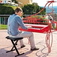 thumbnail image 4 of 5 Core Keyboard Bench 2 Inch Padded Cushioned Piano Stool Height Adjustable 19" Guitar Seat Portable, 4 of 7