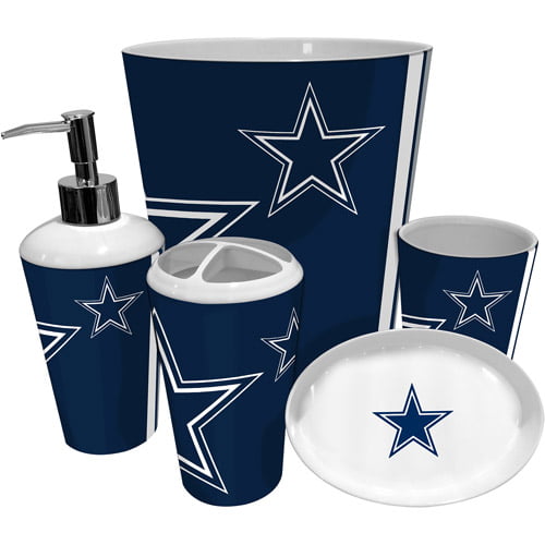 Nfl Dallas Cowboys 20 X 30 Round Edge, Nfl Dallas Cowboys Bathroom Set