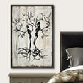 thumbnail image 3 of wall26 Canvas Print Wall Art Spooky Skeleton Tree Silhouettes on Wood Panels Nature Wilderness Illustrations Modern Art Rustic Relax/Calm Multicolor for Living Room, Bedroom, Office - 24"x36&quo, 3 of 5
