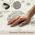 thumbnail image 6 of ODIKA 2'x3' Washable Throw Rug Non-Slip, Low Profile, Flatwoven, Easy Care Vintage Under Scroll Ornate Farmhouse Vine Border Large Dining Flowing for Hallway, Study Room, 6 of 7
