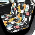 thumbnail image 4 of Uourmeti Cats Car Seat Covers 3 Pack Car Seat Covers Full Set Interior Accessories Suitable for Sedans Truck, 4 of 10