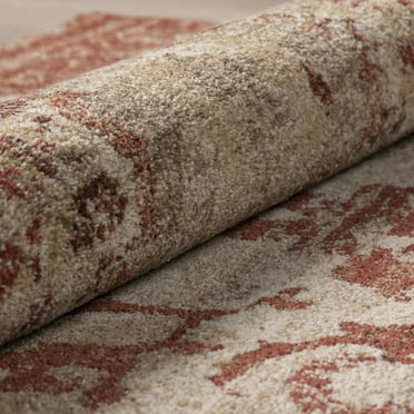 HomeRoots 491928 5 x 8 ft. Red & Beige Oriental Rectangle Area Rug