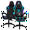 Black+Blue, variant on HOFFREE Massage Gaming Chair with Speakers, Leather Game Chair with Bluetooth and Music Rhythm RGB Lights, Big and Tall Gamer Chair with Footrest for Adults, Ergonomic Video Game Chair with Headrest