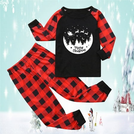 

Stormdoing Matching Kids Girls Pajamas Organic Cotton Christmas Pajamas Toddler