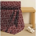 thumbnail image 4 of Soimoi Red Cotton Cambric Fabric Leaves Leaves Print Fabric by the Yard 56 Inch Wide, 4 of 7