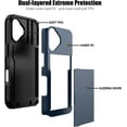 thumbnail image 2 of KOMI Compatible with iPhone 16 Pro Max Case with Card Holder[Store 5 Cards] Dual Layer Heavy Duty Shockproof Wallet Case with Hidden Card Slot Large Storage Cover for Men&Women 6.9'' Blue, 2 of 5