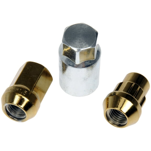 Dorman 713-375K Wheel Lug Nut for Specific Models, Gold Chrome (Pack of 20)