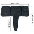 thumbnail image 4 of 10 Uds. Bordes de césped para cercas, bordes de flores de plantas de plástico para Patios (negro) Likrtyny  Libre de BPA, 4 of 4