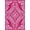 Pink, Pattern 3, variant on ODIKA 2x3 Machine Washable Non-Slip Area Rug, Cable Stitch Medallion with Interlocking Nordic Motifs High Traffic Rug, Pink, 653366