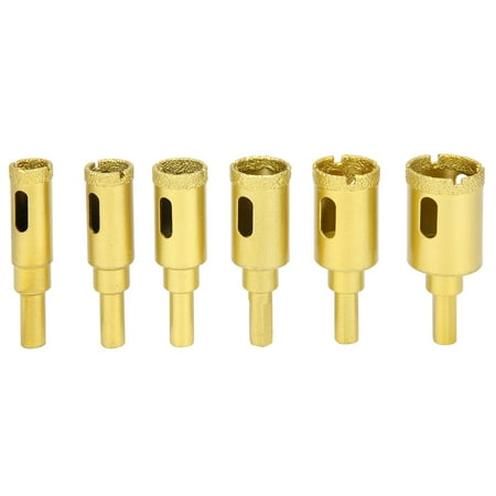 

Fyydes Hole Opener Drilling Tool 6Pcs Hole Drill Bit Cutter For Marble Glass Ceramic Concrete Artifisicial Stone