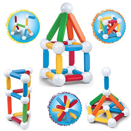 NEW Discovery Kids Magnetic Blocks Building Set 25 Piece Toys Tiles NO BOX 