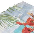 thumbnail image 4 of Beach Floral Shower Curtain Summer Relax Soak Unwind Flower Bathroom Decor Shower Curtains Fabric Polyester Waterproof with Plastic Hooks 72" X 72", 4 of 6