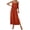 Orange jumpsuits for women, variant on Usmixi Jumpsuits for Women Beach Fashion Ruffle Layer Slit Elastic Waist Spaghetti Strap Long Jumpsuits Overalls Summer Formal Solid Round Neck Sleeveless Maxi Rompers Pink m